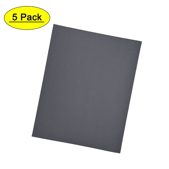 Uxcell 800 Grits Waterproof Sandpaper Wet Dry Sand Paper Wood Furniture Finishing Silicone Grey 5pcs