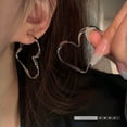 thumbnail image 3 of Pendientes de corazón de moda, joyería Punk para mujeres, regalos de amistad para niñas, accesorios geniales, 3 of 4