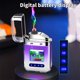 thumbnail image 4 of Creatives Personality Transparent Cool Double Arcs Gradient Colour Lighter Outdoor Windproof Lighter, 4 of 6
