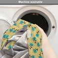 thumbnail image 2 of Turquoise Blue Dog Crate Cover, Abstract Pattern of Flower Petal with Peduncle, Easy to Use Pet Kennel Cover Small Dogs Puppies Kittens, 7 Sizes, Camel Dark Turquoise, by Ambesonne, 2 of 6