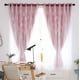 thumbnail image 5 of Doble capa de oscurecimiento Blackout cortina ventana para dormitorio (rosa), 5 of 8