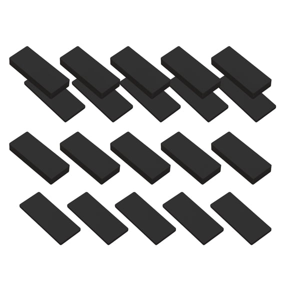 20Pcs Furniture Pad Black Headboard Bumper Furniture Wall Protectors Foam Headboard Stoppers Antivibration Pad