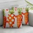 thumbnail image 3 of Easter Pillow Cover  Inch Five Watercolor Carrots Decorations Holiday Farmhouse Spring Pillow Case Decor for Home Sofa Couch, 3 of 7