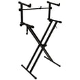 thumbnail image 1 of ChromaCast Double Braced Digital Piano Keyboard Stand and 2 Tier Adapter Bundle, 1 of 1