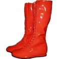 thumbnail image 2 of Red Adult Pro Wrestling Boots WWF WWE Hogan Costume Hulk Super Hero Boxing, 2 of 2