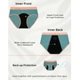 thumbnail image 6 of INNERSY Period Panties for Girls Cotton Menstrual Underwear for First Period Starter 3-Pack(12 - 14 Years,Bright), 6 of 9