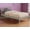 Gray, variant on Camaflexi Tribeca Platform Bed, White, Twin, Solid and Manufactured Wood with Headboard