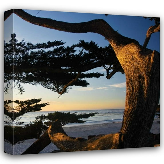 Alan Hausenflock 26x26 Gallery Wrapped Canvas Wall Art Titled - Carmel Sunset II