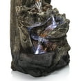 thumbnail image 4 of Alpine Corporation Tiered Log Tabletop Fountain with LED Lights, 4 of 12