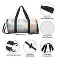 thumbnail image 6 of XMXT Unisex Large Sports Tote Gym Bag for Women, Watercolor Geometric Circle Pink Weekenders Bags Travel Bag, 6 of 8