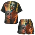 thumbnail image 3 of Harley Quinn Joker Summer Home Suit For Womens Short-Sleeved Pajama Set 2pcs Loungewear Soft Sleepwear T-Shirts Tee Shirt Top And Short Sleeping Pants, 3 of 8