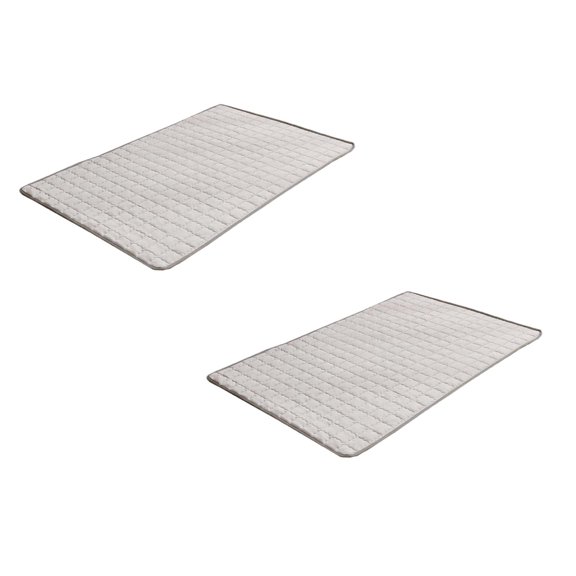 2 Pcs Dog Cooling Mat for Summer, Portable Pet Ice Silk Mat 11.8"x15.7", Breathable Resistant Pad for Dogs Cats, Reversible Washable Pet Blanket for Bed Couch Sofa Indoor Outdoor Use