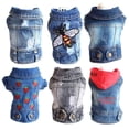 thumbnail image 4 of XS-2XL Denim Dog Clothes Cowboy Pet Dog Coat Puppy Clothing For Small Dogs Jeans Jacket Dog Vest Coat Puppy Outfits Cat Clothes ShopWise Round, 4 of 21