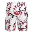 thumbnail image 6 of Disketp Men'S Swim Trunks Hawaiian Breathable Surf Beach Swimsuits Mesh Lining Beach Shorts With Pockets-Cherry Blossoms, 6 of 9