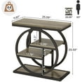thumbnail image 4 of Tribesigns 4-Tier End Table for Living Room, Wood Narrow Side Table for Bedroom, Grey, 4 of 8