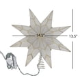 thumbnail image 4 of Kurt Adler 10-Light 8-Point Gold Capiz Star Treetop, 4 of 6