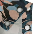 thumbnail image 4 of Ambesonne Floral Grommet Curtain, Abstract Silhouettes Floral, 50"x72", Salmon Sky Blue and Dark Teal, 4 of 5