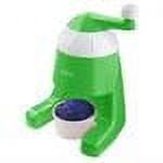 Sunbeam Manual Snow Cone Maker Turn Handle Ice Shaver Green