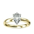 thumbnail image 1 of 1.00 Carat Excellent Pear Cut Real Diamond New Design Solitaire Ring for Wedding Solid 18K Yellow Gold Size 11, 1 of 6