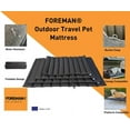 thumbnail image 3 of Foreman Foldable Dog Bed - Travel Pet Mattress- Outdoor Indoor Waterproof Heavy Duty Dog Bed Foam Mattress, Durable Water Resistant, Portable and Camping Travel Pet Mat. XL 42"-26", Gray, 3 of 7