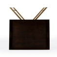 thumbnail image 3 of Butler Specialty Emma Brown Mango Wood And Gold Cross Legs Tray Table, 3 of 7