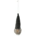 thumbnail image 5 of Northlight 8" Lighted Metallic Gray Knit Gnome Head Christmas Ornament, 5 of 8