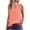 Orange, variant on Timegard Tank Tops for Women Notch V Neck Eyelet Sleeveless Ruffle Comfy Summer Beach Casual Tee Shirts