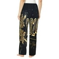 thumbnail image 3 of Xecao Happy New Year 2024 (5) Women's Straight Lounge Pajama Pants: The Epitome of Relaxed Sleepwear, 3 of 9