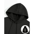 thumbnail image 4 of Men's sweatshirt, skull and rose print, autumn and winter hoodie, 4 of 7