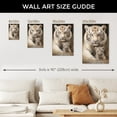 thumbnail image 7 of WFSposter White Tiger Canvas Wall Art Tiger Mother and Baby Lovely Cats Animal Picture Painting Large Animal Family Wall Decor Gallery Artwork for Bedroom Living Room Ready to Hang, 7 of 7