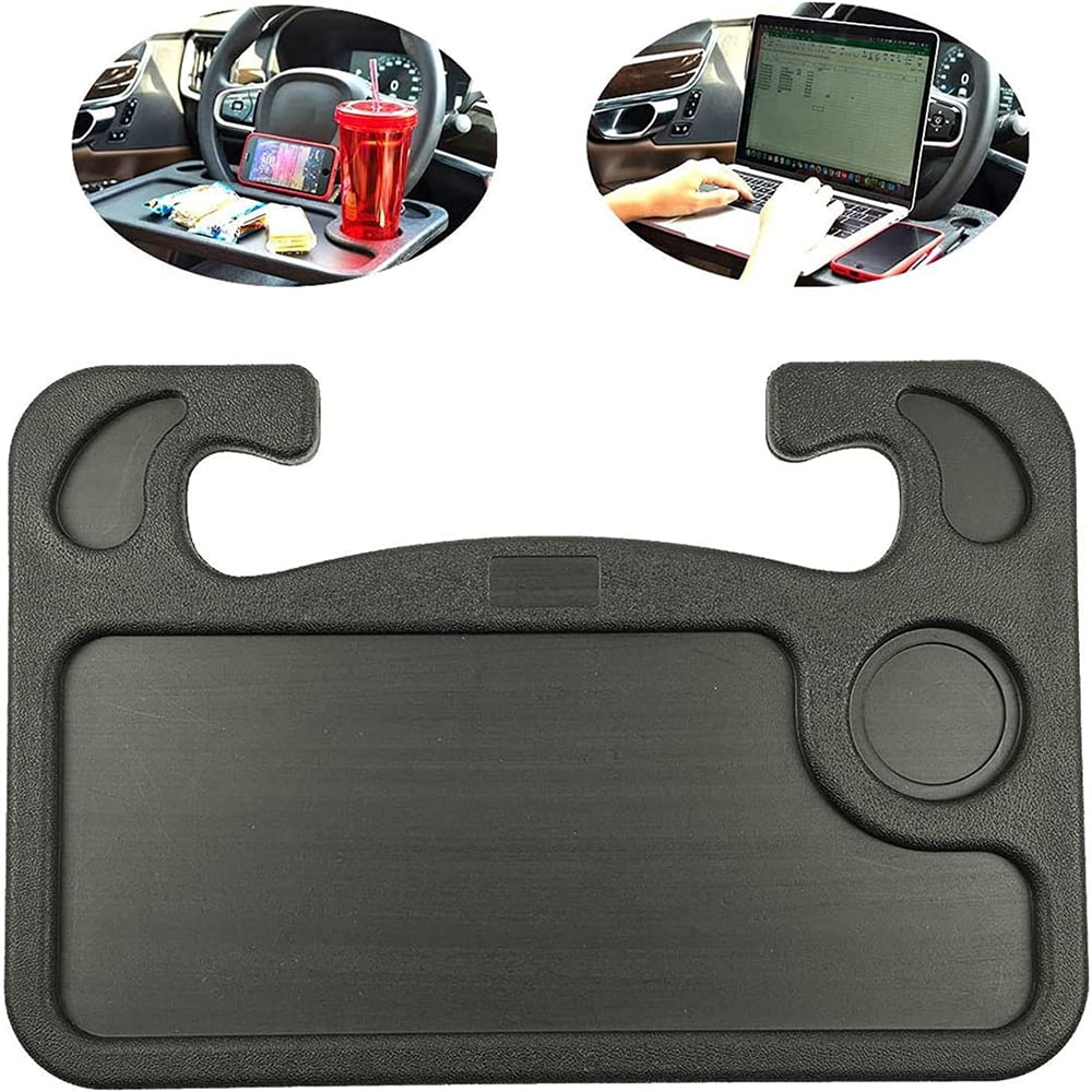 2 in 1 Steering Wheel Tray for Car, Auto Steering Wheel Desk Vehicle
