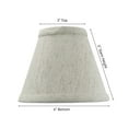 thumbnail image 3 of Set of 6 Textured Oatmeal Chandelier Lamp Shade 3x6x5, 3 of 6