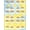 Multicolor Blue Yellow, Pattern 2, variant on ODIKA Cloud Cartoon Sky With Tie Dye Sun Border And Scattered Stars Rainbow Flowing Stain Resistant Flatwoven for Entryway, Kitchen, Mudroom