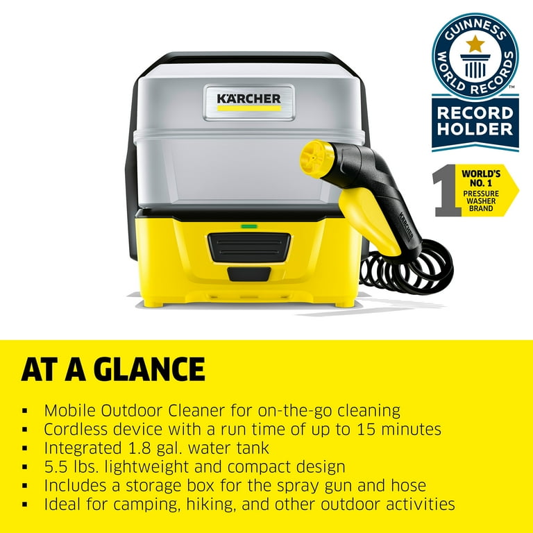 Karcher OC 3 Plus, Cordless Pressure Washer, Battery