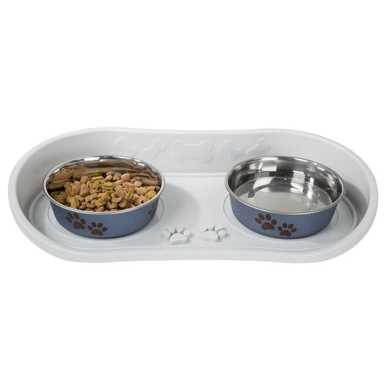 EIOKIT Dog Food Mat,Silicone Waterproof Dog Cat Food Tray,Non Slip Pet Bowl Mats Placemat,Size:(18.5 x 11.5) 0.6,(24 x 16) 0.6,(28 x 18) 0.8