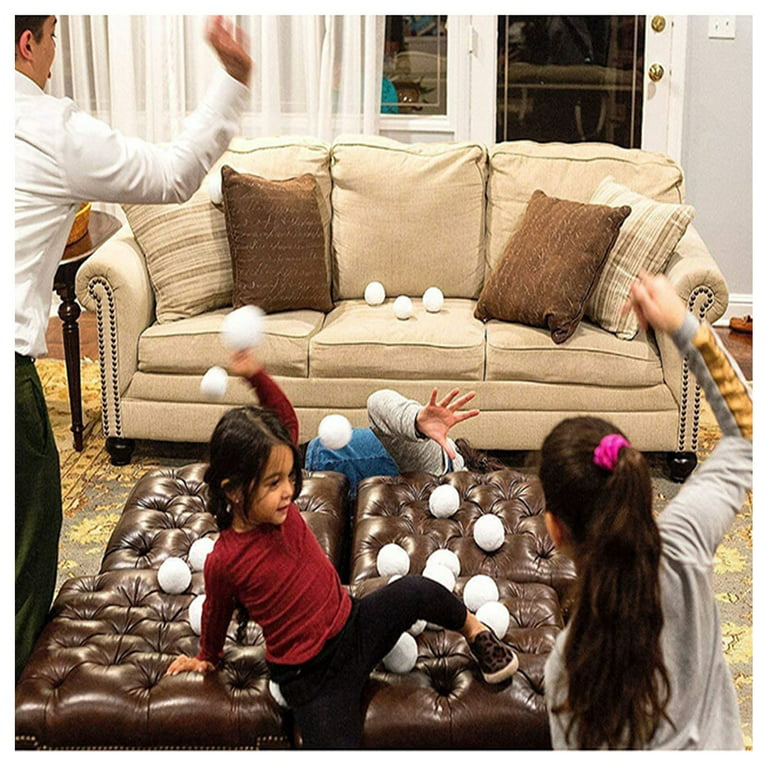Homiar Snowballs for Kids Indoor, Plush Indoor Snowball Set
