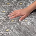 thumbnail image 3 of Addison Rugs Dream Shag Premium Machine Washable Transitional Tribal, Boho Gray Rectangle Rug, 8' x 10', 3 of 8