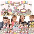 thumbnail image 5 of Pushe Cartoon Cat Party Decor Supplies Honeycomb Centerpieces Table Toppers Cake Toppers Decorations for Birthday, 5 of 5