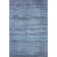thumbnail image 2 of Addison Rugs Mayfield Premium Machine Washable Transitional Stripes Blue Rectangle Rug, 3' X 5' Machine Washable Transitional Stripes Blue Oversized Sherpa Throw Blanket, 2 of 7