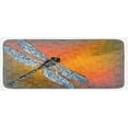 thumbnail image 1 of Dragonfly Kitchen Mat, Bird Like Bugs Flying on Orange Marigold Abstract Geometrical Digital Backdrop, Plush Decorative Kitchen Mat with Non Slip Backing, 47" X 19", Multicolor, by Ambesonne, 1 of 1