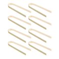 thumbnail image 3 of Mini Pinzas para Pan Desechables de Bambú, 80 Uds., Pinzas para Tostadas de 4 Pulgadas, Pinzas para Cocinar Desechables, Pinzas para Servir Alimentos, 3 of 5