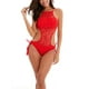 thumbnail image 4 of Vestido de playa mujer con encaje rojo XL, 4 of 4