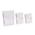 thumbnail image 3 of harayaa 3 Pieces Clear Binder Planner Cover Refillable Notebook Protector Versatile Gift Silver, 3 of 8