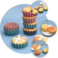 thumbnail image 3 of 12 Pcs Flower-shaped Jelly Molds Silicone Soap Molds Food-grade Fudge Molds, 3 of 4