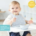 thumbnail image 4 of Bumkins Baby and Toddler Feeding Bibs, Silicone Bib, Baby & Toddler 6-24 Mos (Hearts), 4 of 6