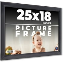 25x18 Frame Black Passaggi Solid Wood Picture Frame Width 1.5 Inches | Interior Depth 0.5 Inches |