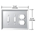 thumbnail image 3 of CRL GMP10C Clear Double Toggle Duplex Glass Mirror Plate, 3 of 3