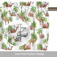 thumbnail image 6 of Camels Coconut Palm Valance Curtain Tropical Plants Vintage Deserts Animal Window Valances Rod Pocket Short Curtains Window Treatments for Kitchen Bedroom Bathroom Laundry 42" x 12", 6 of 9
