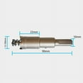 thumbnail image 6 of 14-60mm Alloy Hole Saw Set Carbide Tip TCT Metal Cutter Core Drill Bit Kits For Stainless Steel Metal Drilling Crown, 6 of 6