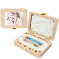 thumbnail image 2 of Caja De Marco De Fotos De Madera Almacenamiento De Dientes De Leche Cabello Fetal Organizador De Dientes Deciduos Umbilical Lanugo Guardar Coleccionar Regalo De Recuerdos De Bebé Minnieouse BA000594-00, 2 of 7